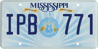MS license plate IPB771