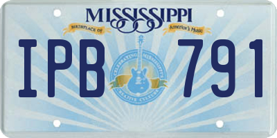 MS license plate IPB791