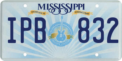 MS license plate IPB832
