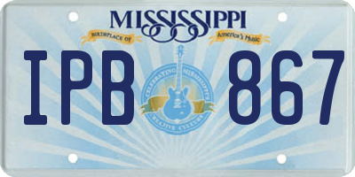 MS license plate IPB867