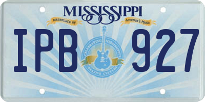 MS license plate IPB927