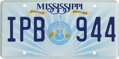 MS license plate IPB944