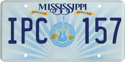 MS license plate IPC157