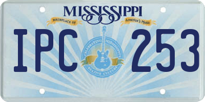 MS license plate IPC253