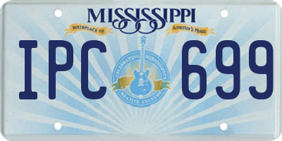 MS license plate IPC699