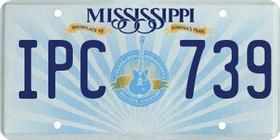 MS license plate IPC739