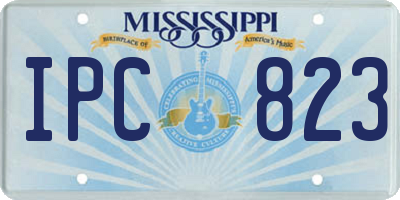 MS license plate IPC823