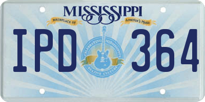 MS license plate IPD364