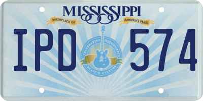 MS license plate IPD574