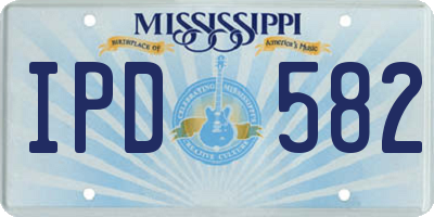 MS license plate IPD582