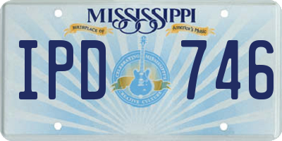 MS license plate IPD746