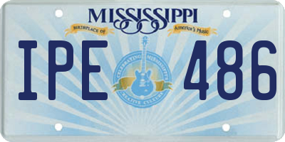 MS license plate IPE486