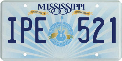 MS license plate IPE521