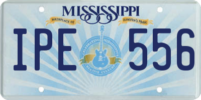 MS license plate IPE556