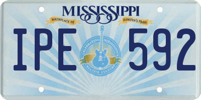 MS license plate IPE592