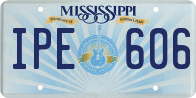 MS license plate IPE606