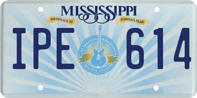 MS license plate IPE614