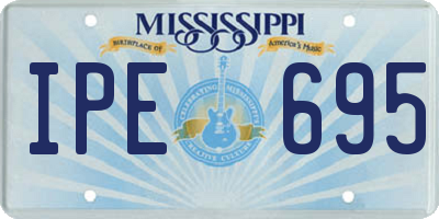 MS license plate IPE695
