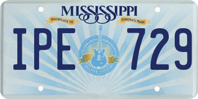 MS license plate IPE729