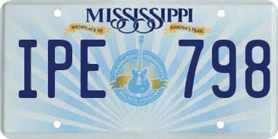 MS license plate IPE798