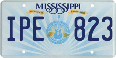 MS license plate IPE823