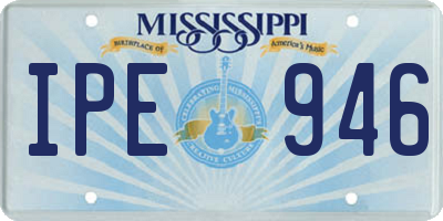 MS license plate IPE946