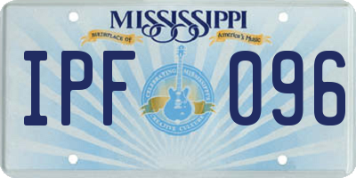MS license plate IPF096