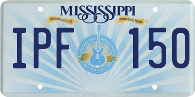 MS license plate IPF150