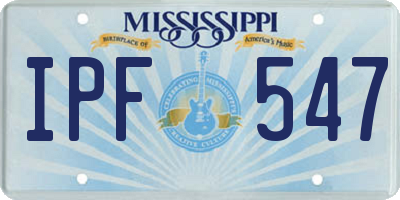 MS license plate IPF547