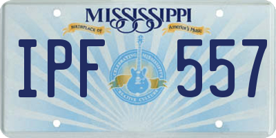 MS license plate IPF557
