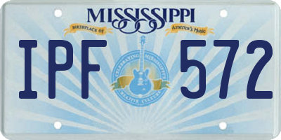 MS license plate IPF572