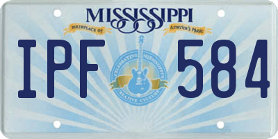 MS license plate IPF584