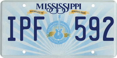 MS license plate IPF592