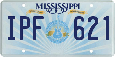 MS license plate IPF621