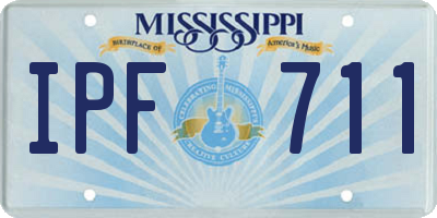 MS license plate IPF711
