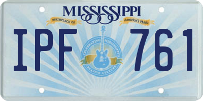MS license plate IPF761