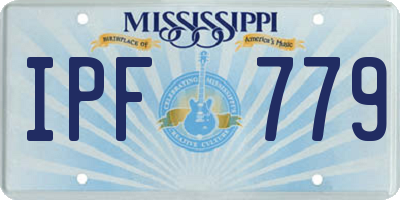 MS license plate IPF779