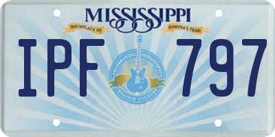 MS license plate IPF797