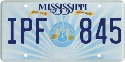 MS license plate IPF845