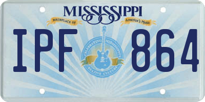 MS license plate IPF864
