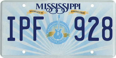 MS license plate IPF928