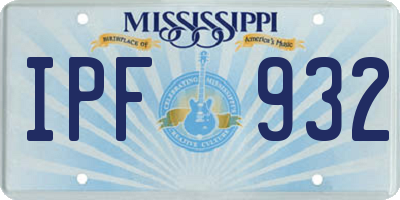MS license plate IPF932