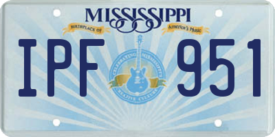 MS license plate IPF951