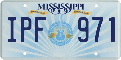 MS license plate IPF971