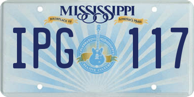 MS license plate IPG117