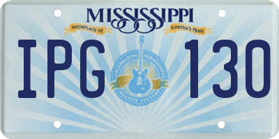 MS license plate IPG130