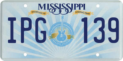 MS license plate IPG139