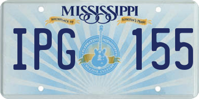 MS license plate IPG155