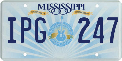 MS license plate IPG247