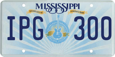 MS license plate IPG300